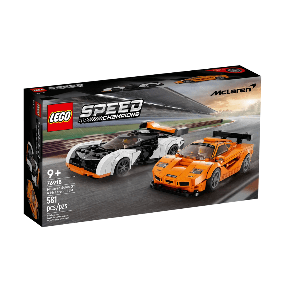 McLaren Solus GT si McLaren F1 LM Lego Speed Champions, 9 ani+, 76918, Lego