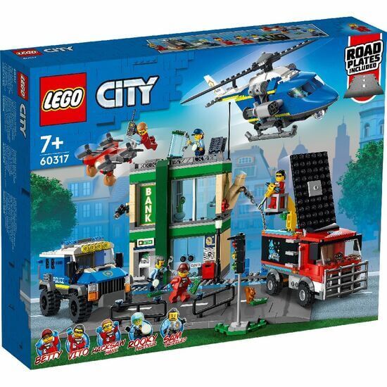 Politia in urmarire la banca Lego City, +7 ani, 60317, Lego