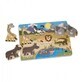 Puzzle din lemn Animale Safari, +2 ani, Melissa&amp;Doug