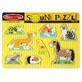 Puzzle din lemn cu sunete si animale de companie, Melissa and Doug