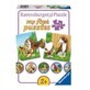 Puzzle familii de animale, +2 ani, 9x2 piese, Ravensburger