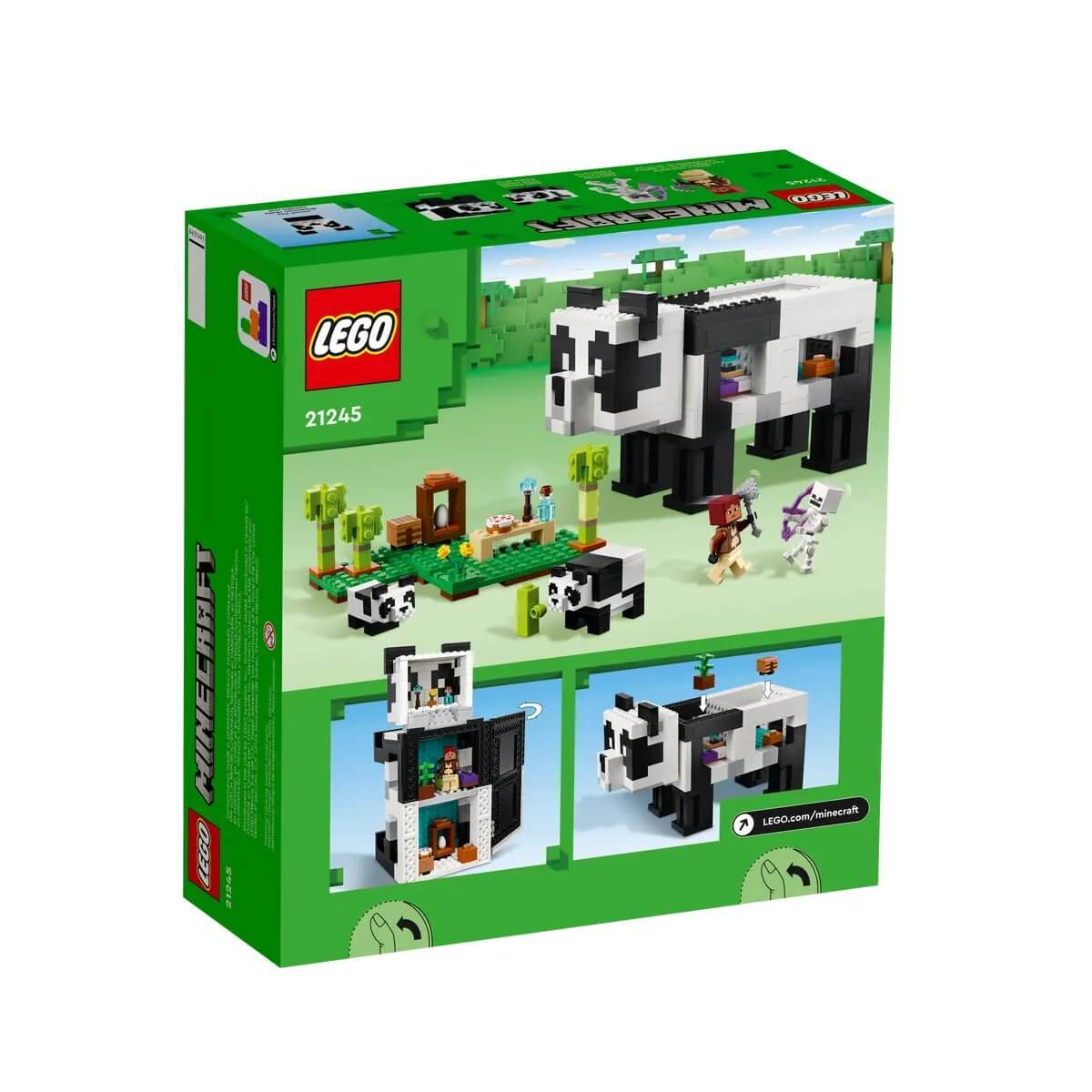 Refugiul ursilor panda, +8 ani, 21245, Lego Minecraft