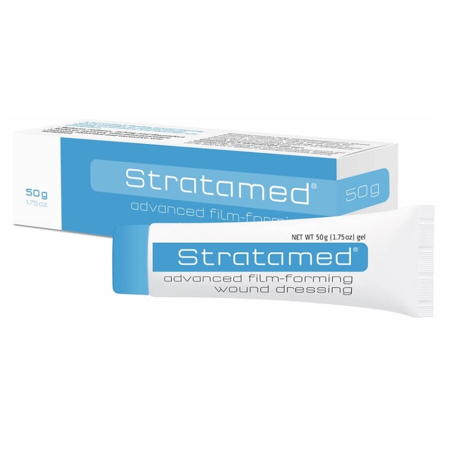 Gel pentru tratamentul plăgilor și profilaxia cicatricilor Stratamed, 50 g, Synerga Pharmaceuticals