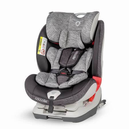 Scaun auto cu isofix pentru copii Cressida, 0-36 kg, Raven Gray, Coccolle