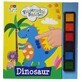 Carticica de colorat si pictat cu degetul, 3 ani+, Dinozaur, Buddy &amp; Barney