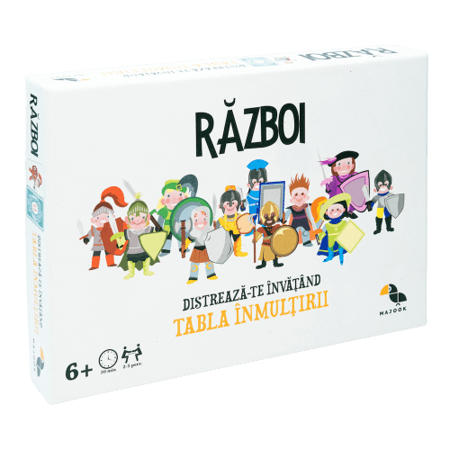 jocuri cu tabla inmultirii de la 1 la 10 Joc de carti cu tabla inmultirii Razboi, + 6 ani, Majook