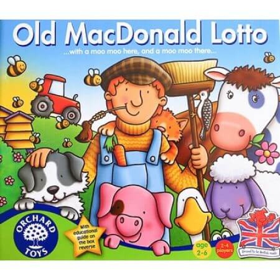 Joc educativ Loto Old MacDonald, Orchard Toys