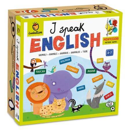 carti in engleza pentru copii 12 ani Joc Montessori, Sa vorbim in engleza, + 4 ani, Ludattica