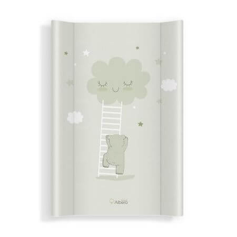 Saltea de infasat bebe cu intaritura, 70x47.5 cm, Walk in the Clouds Mint, Klups