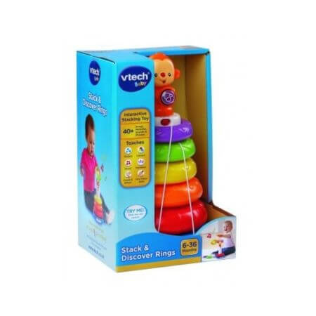 Turn muzical cu inele, 6-36 luni, Vtech Baby