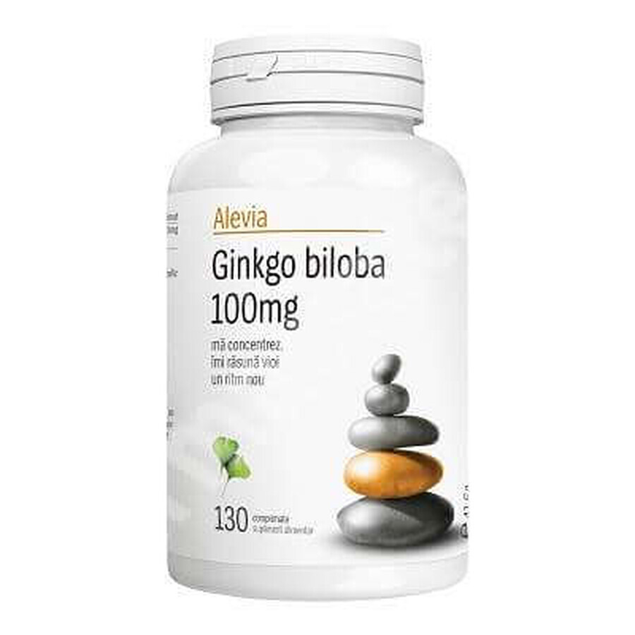 Ginkgo biloba 100mg, 130 comprimate, Alevia