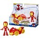 Set Vehicul si Figurina Iron Man Spidey Prietenii Extraordinari, +3 ani, Hasbro