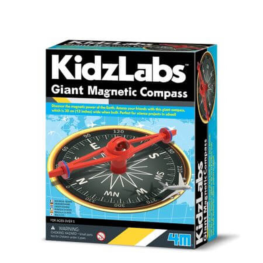 Busola magnetica gigant Kidzlabs, 5 ani+, 4M