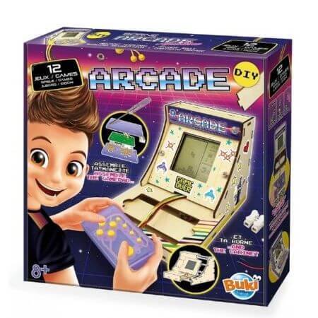 jocuri pentru copii de 8 ani fete Consola cu 12 jocuri Arcade, +8 ani, Buki
