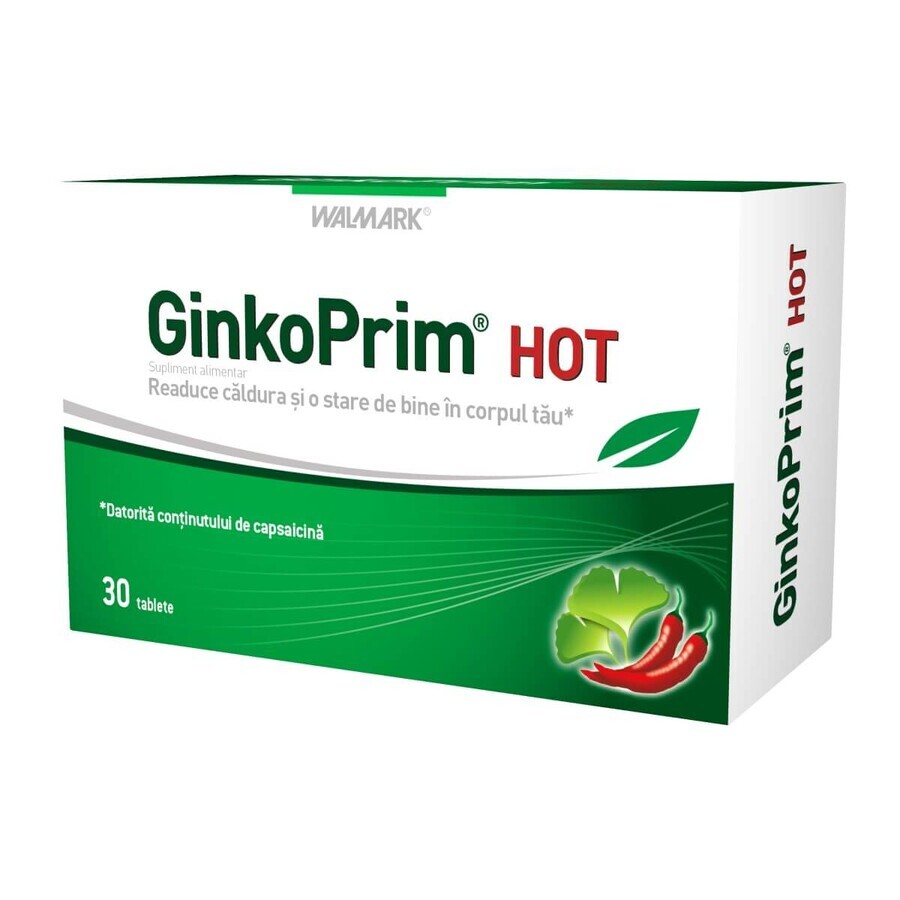 GinkoPrim Hot, 30 tablete, Walmark