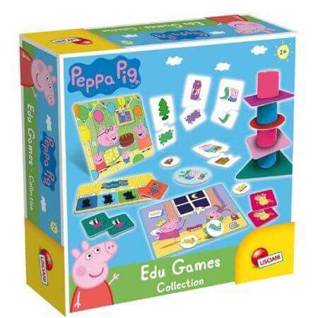 jocuri pentru copii de 2 4 ani Prima mea colectie de jocuri Peppa Pig, +2 ani, Lisciani