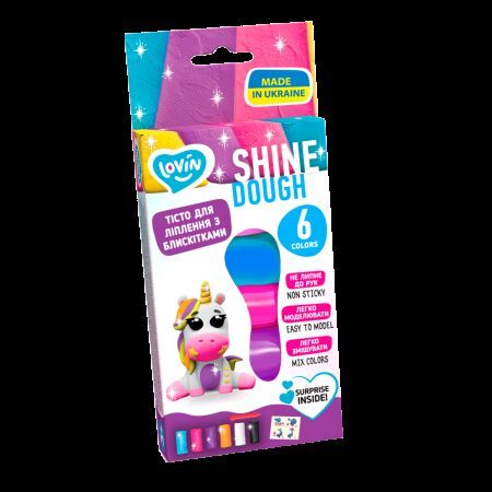 Set plastilina Shine Lovin'Do, +3 años, 6 Colores, Okto