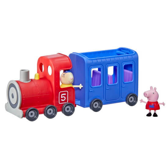 rezumat vine vacanta cu trenul din franta Trenul Lui Miss Rabbit, +3 ani, Peppa Pig