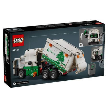 Autogunoiera Mack LR Electric, 8 ani+, 42167, Lego Technic