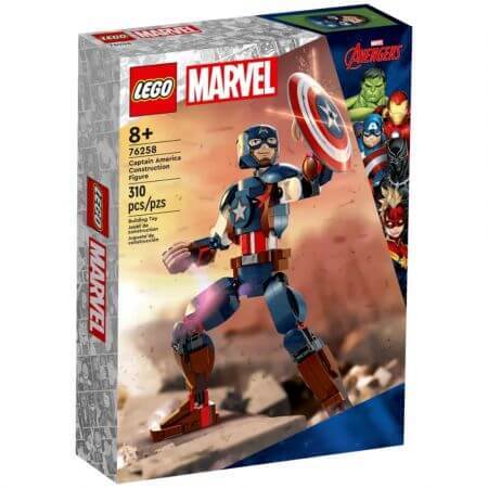 Figurina de constructie Captain America, +8 ani, 76258, Lego Marvel