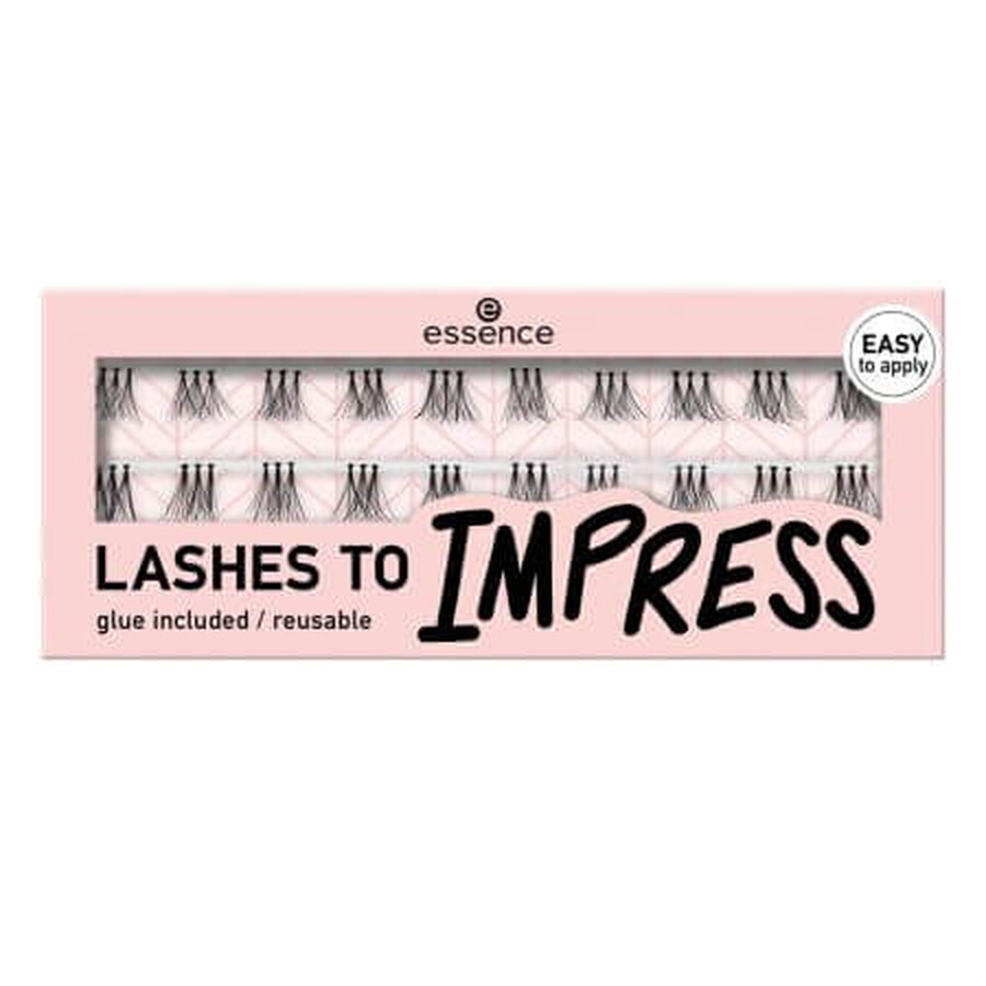 Gene false Lashes To Impress, 07 - Bundled Single, 20 de bucati, Essence