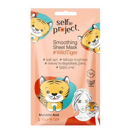 Masca de fata pentru netezire WildTiger, 15 ml, Selfie Project