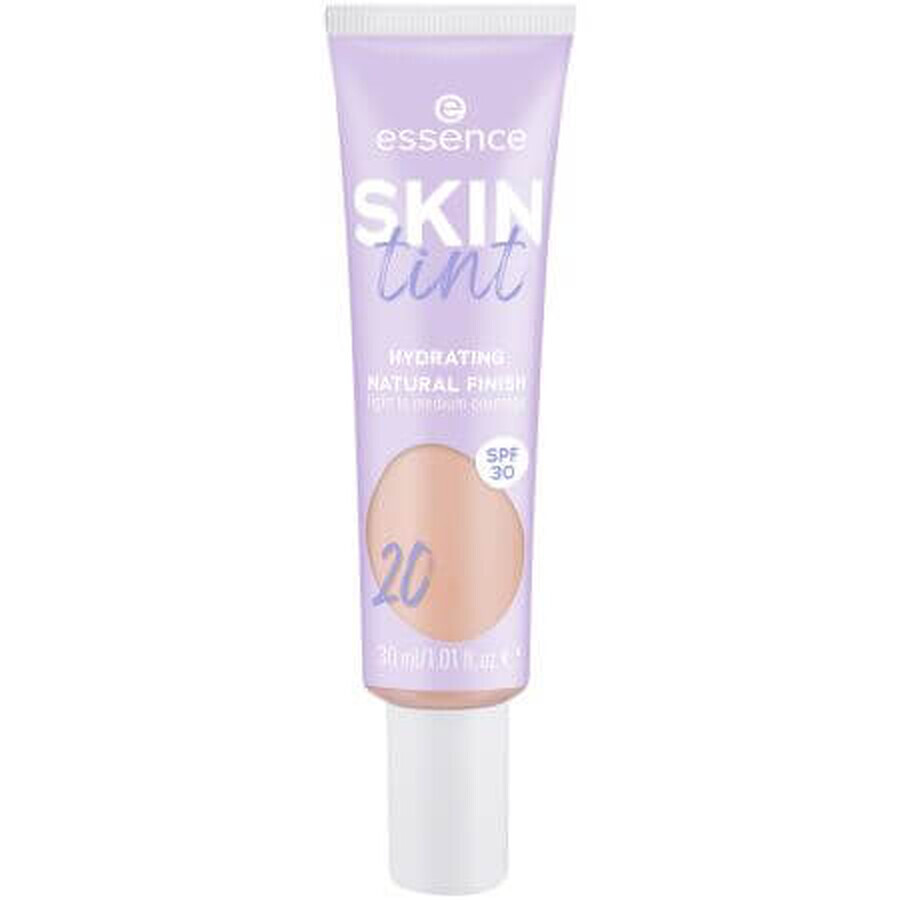 Nuantator pentru piele Skin Tint, Hydrating Natural Finish 20, 30 ml, Essence