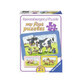 Puzzle Animale Buni Prieteni, + 3 ani, 3 x 6 piese, Ravensburger