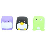 Set de 3 juguetes de baño Pingüino, Hipopótamo, Rana, Eddy Toys