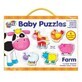 Set 6 Baby Puzzle Ferma, 2 piese, Galt