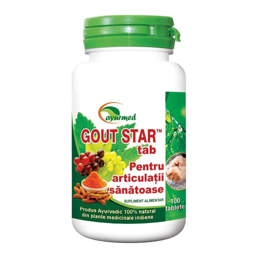 Gout Star, 100 tablete, Ayurmed recenzii
