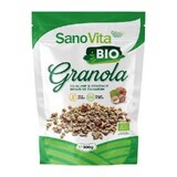 Granola BIO cu alune și conținut redus de zaharuri 300g, Sanovita