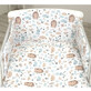 Set lenjerie de pat cu protectie laterala, Iepuras, 120 x 60 cm, Amy