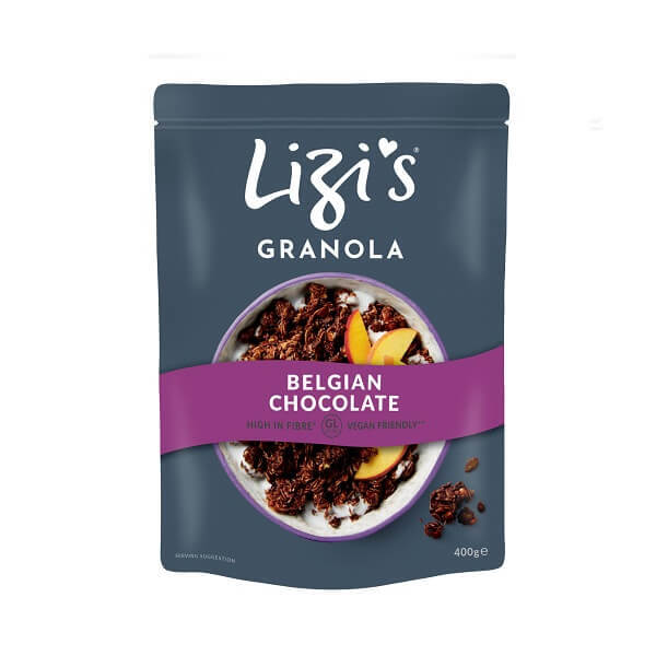 Granola cu ciocolata belgiana, 400 g, Lizi\'s