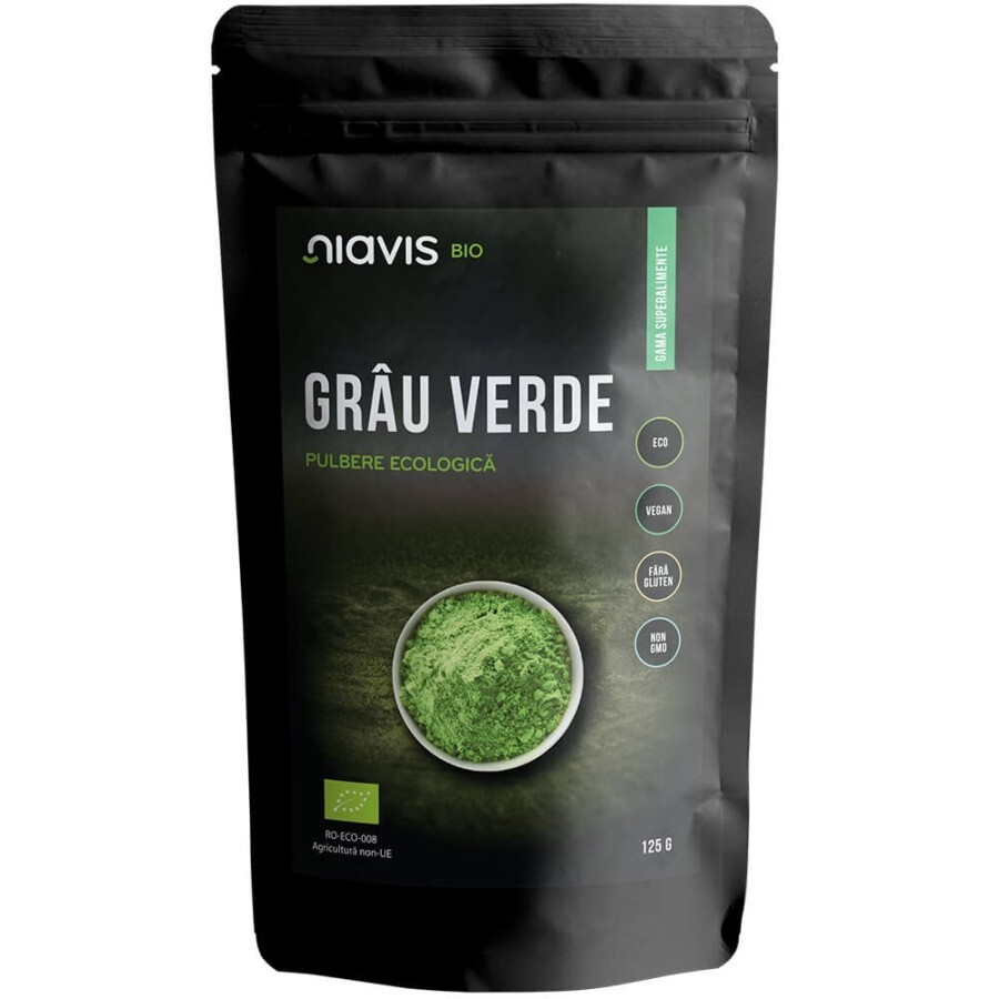 Grau verde pulbere ecologica, 125 g, Niavis