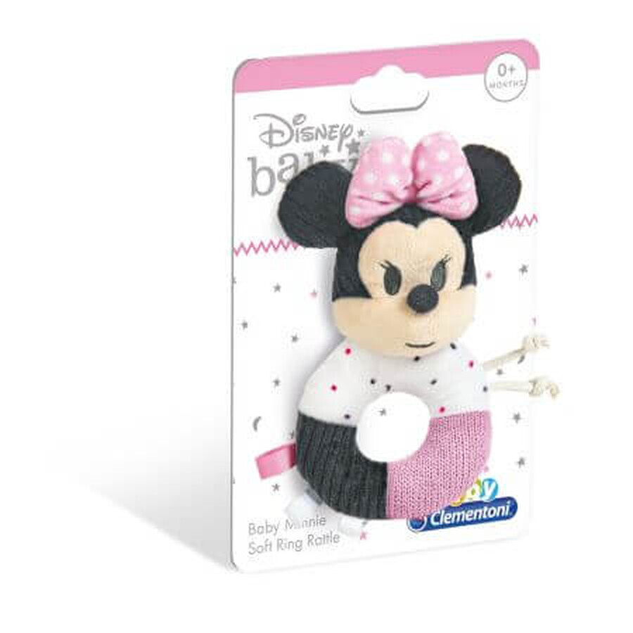 Minnie soft ring beeper, +0 months, Clementoni