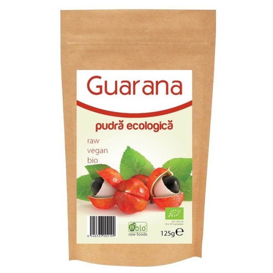Guarana pulbere ecologica, 125 g, Obio