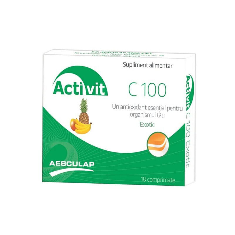 Activit C 100 Exotic, 18 comprimate, Aesculap