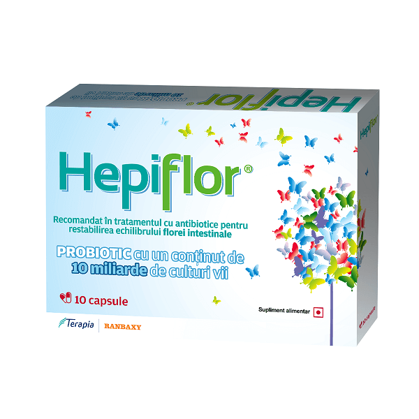hepiflor se ia inainte sau dupa antibiotic Hepiflor adulți, 10 capsule, Terapia