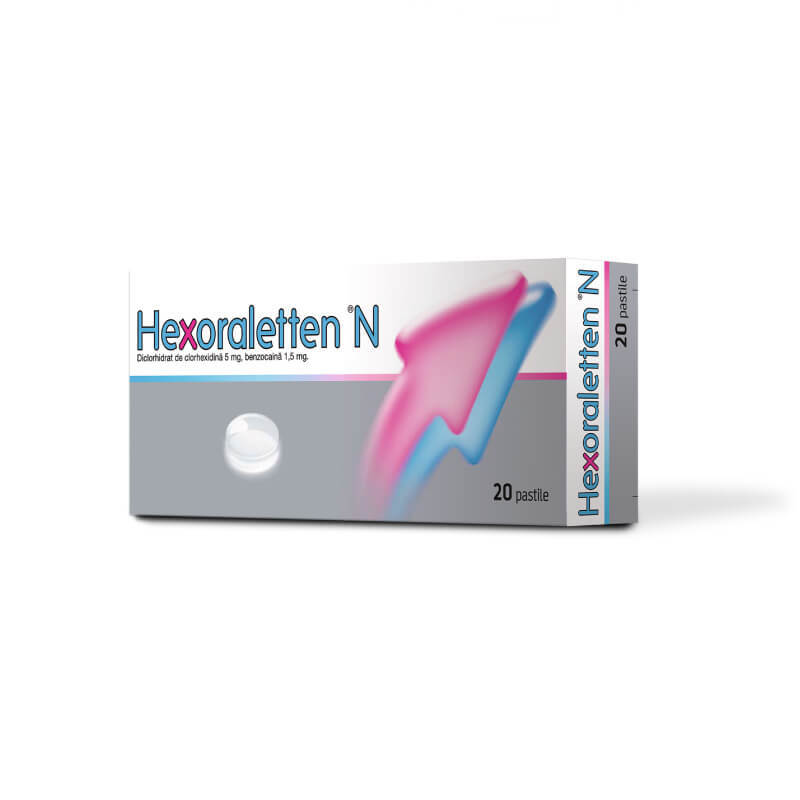 Hexoraletten N, 20 pastile, Johnson&Johnson