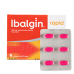 Ibalgin Rapid 400 mg, 6 compresse, Sanofi