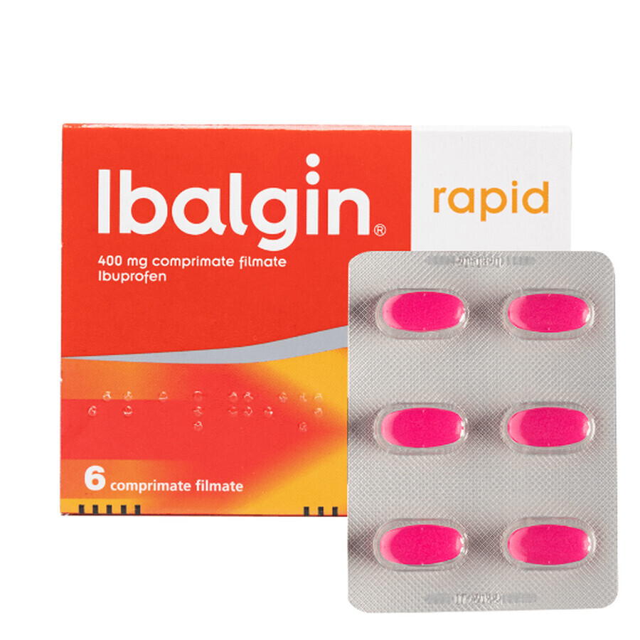 Ibalgin Rapid 400 mg, 6 compresse, Sanofi