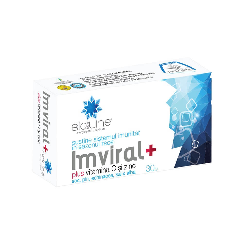 Imviral Plus Vitamina C și Zinc, 30 tablete, Helcor Vitamine si suplimente