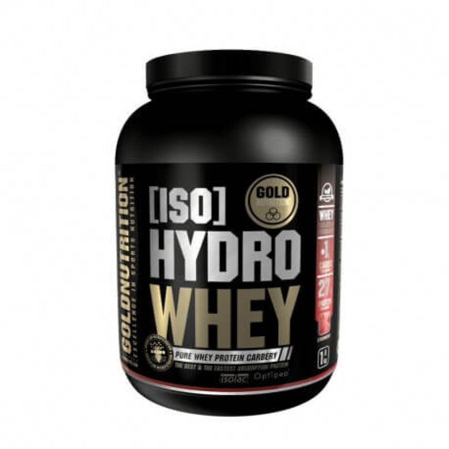 Iso Hydro Whey Capsuni, 1 Kg, Gold Nutrition