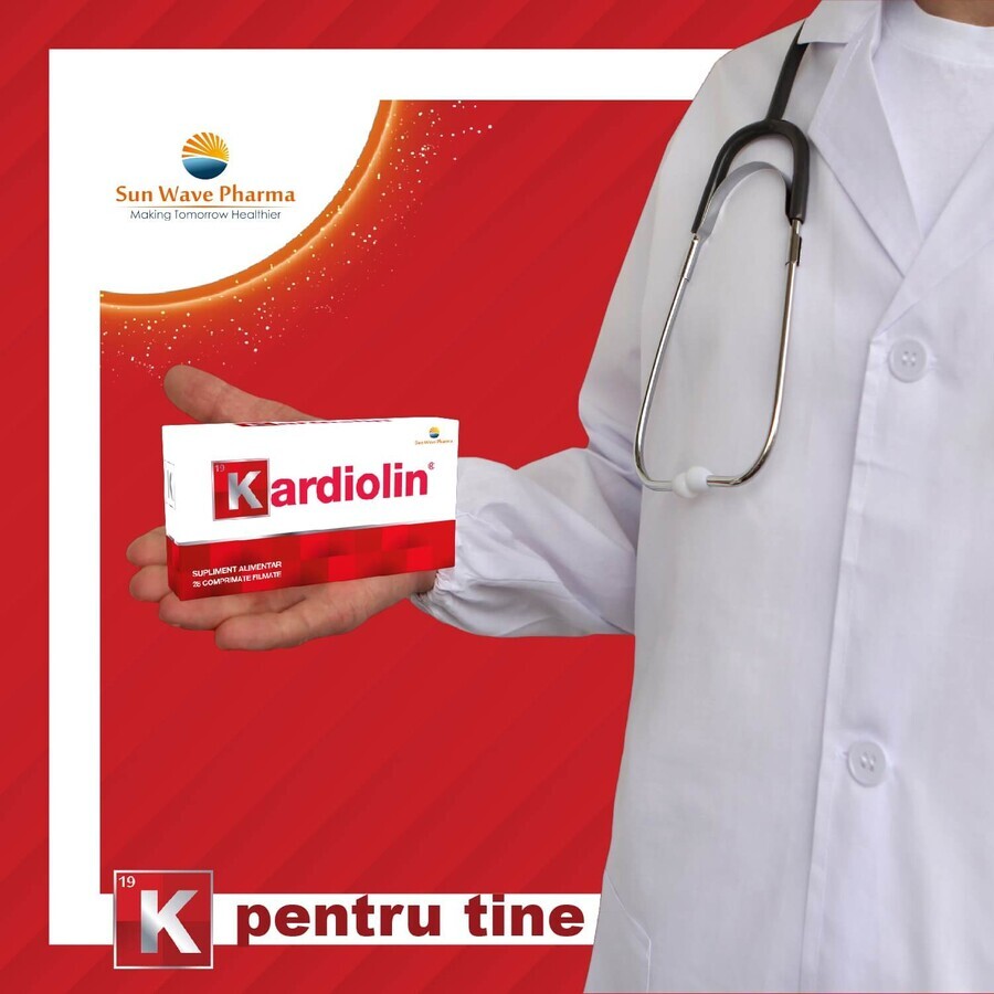 Kardiolin, 28 comprimate filmate , Sun Wave Pharma