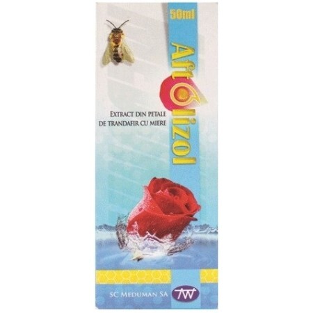 Aftolizol extract din petale de trandafir cu miere, 50 ml, Meduman