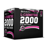 L-Carnitina 2000 cu aromă de lămâie, 20 fiole, Biotech USA