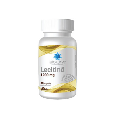 Lecitina, 1200 mg BioSunLine, 30 capsule, Helcor