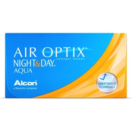 Lentile de contact Air Optix Night&Day Aqua, -1.75, 3 bucati, Alcon