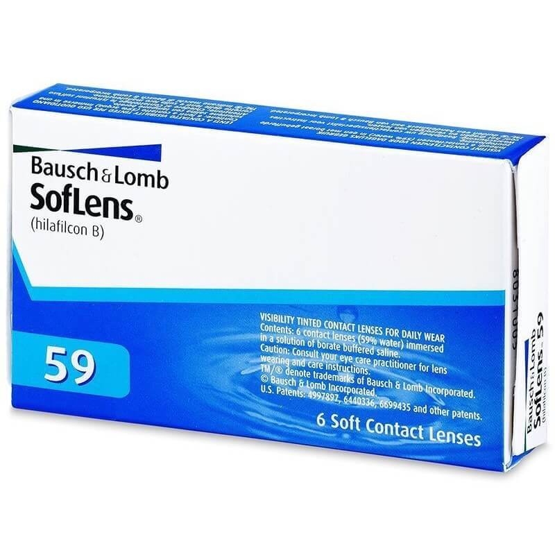 Lentile de contact SofLens 59, -02.00, 6 bucăți, Bausch Lomb